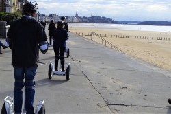 Sillon à Saint-Malo en gyropode